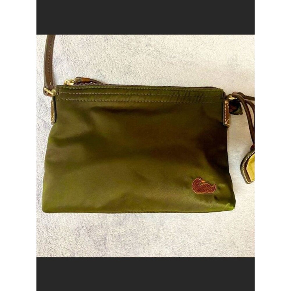 Dooney & Bourke nylon and leather crossbody bag with duck embroidery